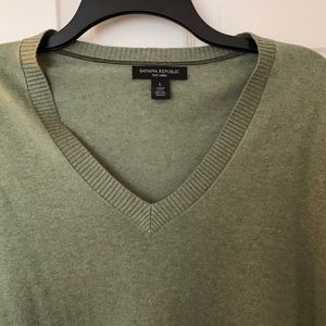 Banana Republic V-neck sweater.